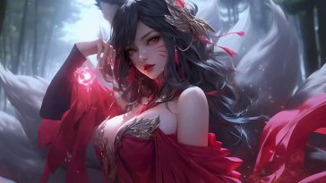 ahri foxfire enchantress live wallpaper