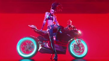 k/da all out akali on motorcycle live wallpaper