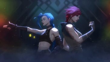 jinx & vi (arcane) live wallpaper