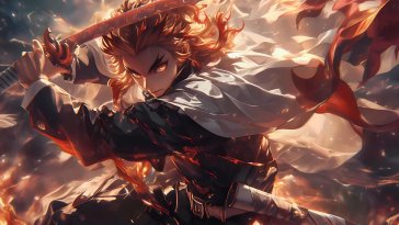 rengoku - flame of hope live wallpaper