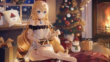christmas navia (genshin impact) live wallpaper