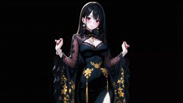 girl in dark serenity live wallpaper