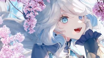 graceful furina in bloom live wallpaper