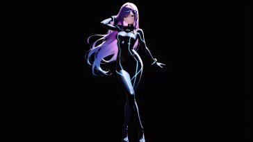 serene girl in dark live wallpaper