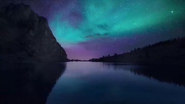 aurora lake live wallpaper