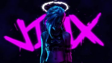 neon jinx (arcane) live wallpaper