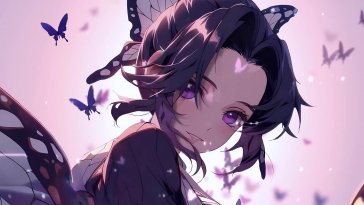 shinobu - butterfly of the demon slayers live wallpaper