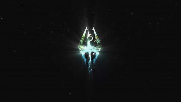 skyrim logo live wallpaper