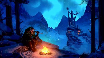 skyrim: the shrine of azura live wallpaper