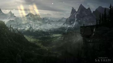 skyrim lanscape live wallpaper