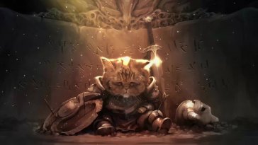 skyrim cat live wallpaper