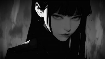 serious girl live wallpaper