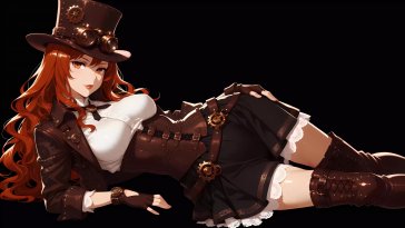 steampunk girl live wallpaper