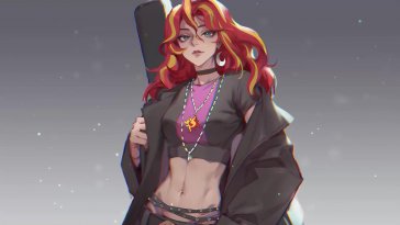 sunset shimmer (my little pony) live wallpaper