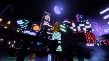 roblox district in evening rainy animated wallpaper