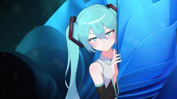 miku on windows desktop live wallpaper