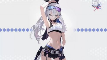 silver wolf - glitch rhythm live wallpaper