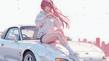 drift queen in mazda rx-7 live wallpaper