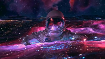 astronaut in the ocean live wallpaper