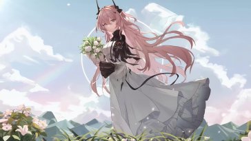 theresa among blossoms live wallpaper