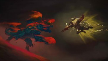 raging brachydios vs furious rajang (monster hunter) live wallpaper