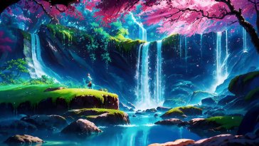 falls of the forgotten grove live wallpaper