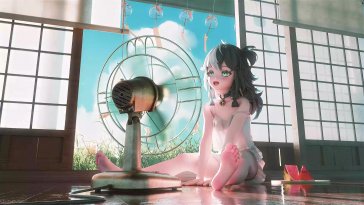 serenity beneath the fan live wallpaper