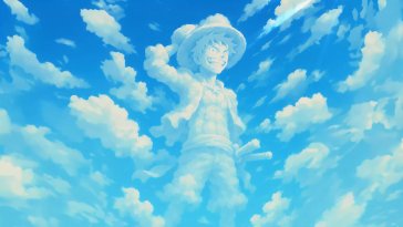 luffy in the clouds live wallpaper