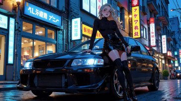 hyperdrive beauty - mitsubishi lancer evolution live wallpaper