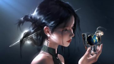 universe in her palm (wlop) live wallpaper