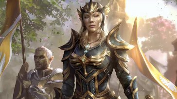 queen ayrenn - the elder scroll's online live wallpaper