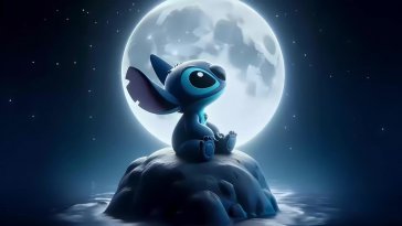 stitch under the stars live wallpaper