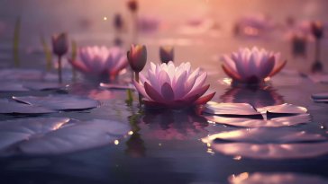 tranquil lotus lake live wallpaper