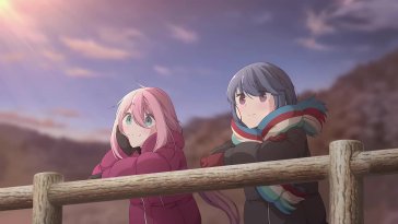rin shima & nadeshiko kagamihara (yuru camp) live wallpaper
