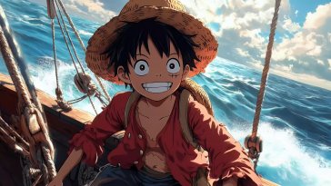 luffy on thousand sunny live wallpaper