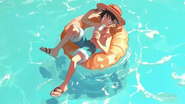 luffy summer chill live wallpaper
