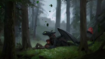 hiccup and toothless (how to train your dragon) live wallpaper