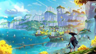 wanderer in liyue live wallpaper