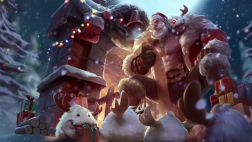 santa braum (league of legends) live wallpaper