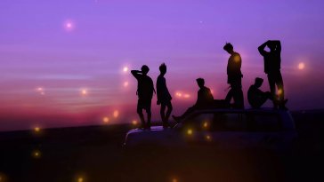 bts silhouettes at dusk live wallpaper