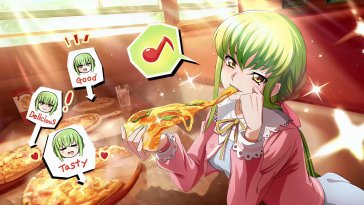 c.c. pizza time - code geass live wallpaper