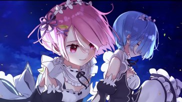 ram & rem: mirror souls live wallpaper
