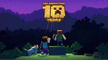 minecraft 10 years live wallpaper
