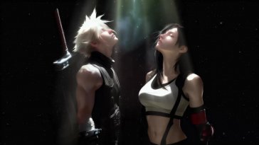 cloud & tifa - final fantasy vii live wallpaper