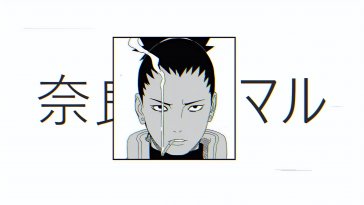 shikamaru glitch style frame live wallpaper