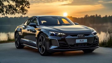 audi e-tron gt sunset elegance live wallpaper