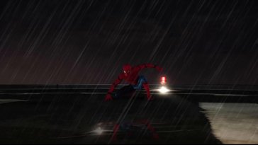 spiderman on the roof live wallpaper
