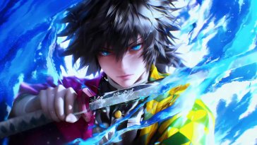 giyu tomioka - breath of water live wallpaper