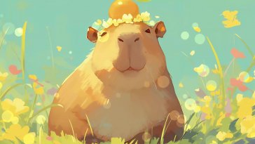 happy capybara live wallpaper