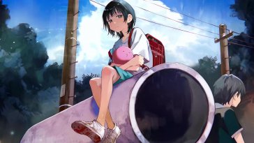shizuka & takopi (takopi's original sin) live wallpaper
